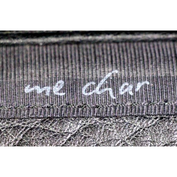 Me Char PEBBLED BLACK GENUINE LEATHER FLAP X-BODY SHOULDER BAG ORGANIZER PURSE - Picture 13 of 13